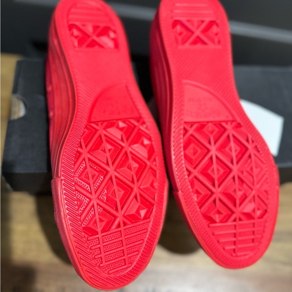 RARE Fuchsia & Enamel Red Converse All Stars - Picture 4 of 4